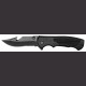5" Black Tactical Rescue Knife