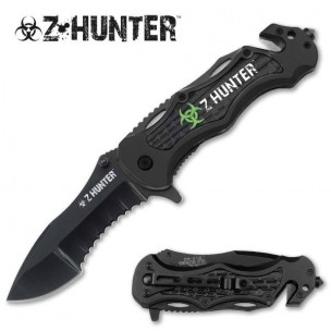5" Zombie Spring Assist Rescue Knife