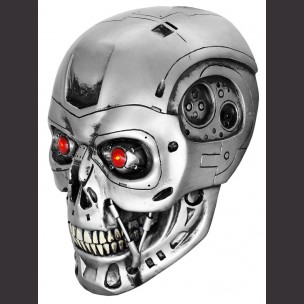 12" Terminator Skull Statue