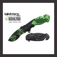 5" Zombie Spring Assist Rescue Knife